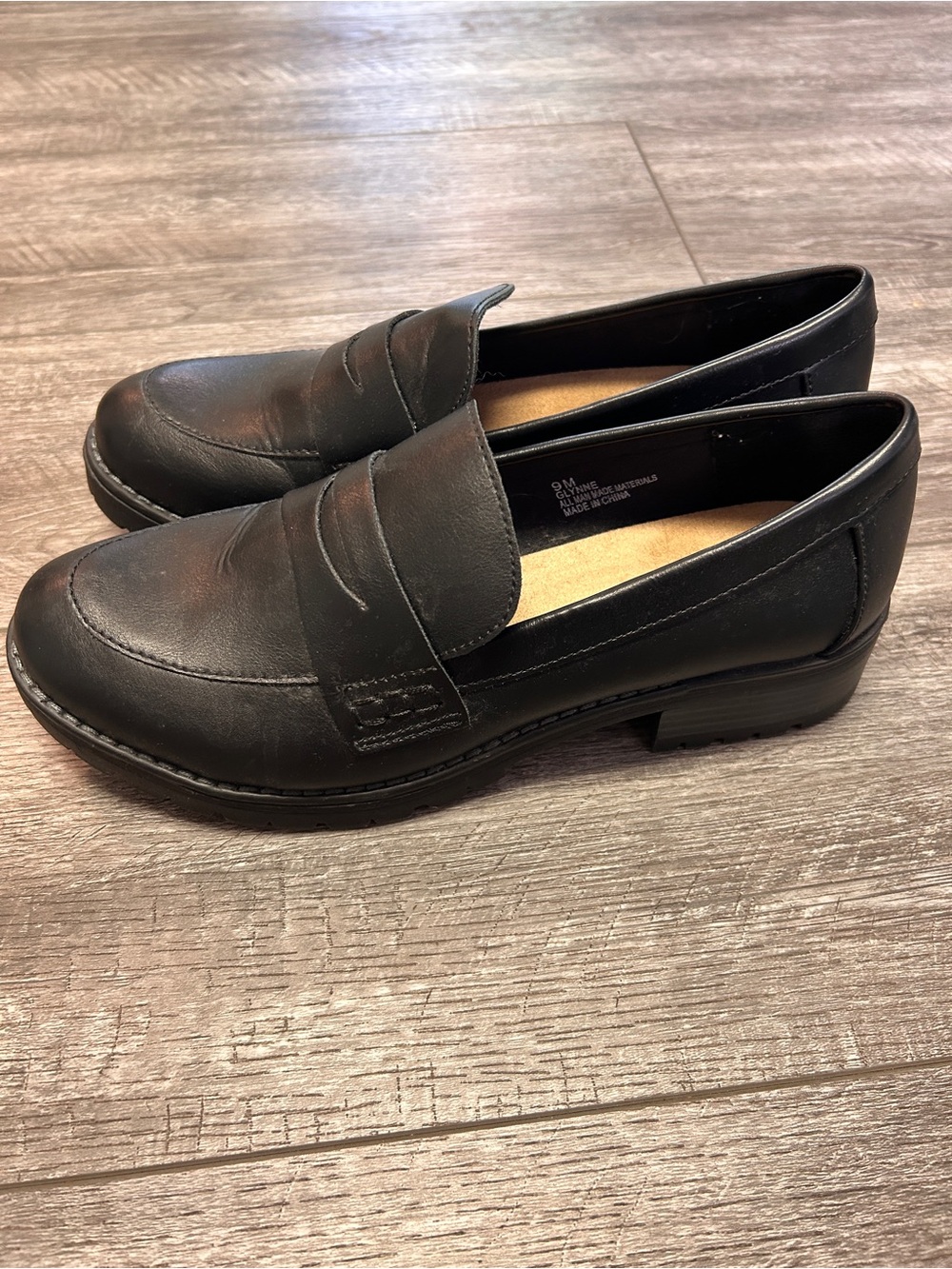 Black Women's Penny Loafers - Classic Slip-On Flats